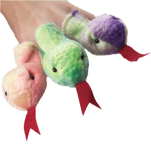 Snake Finger Puppets - 12 count